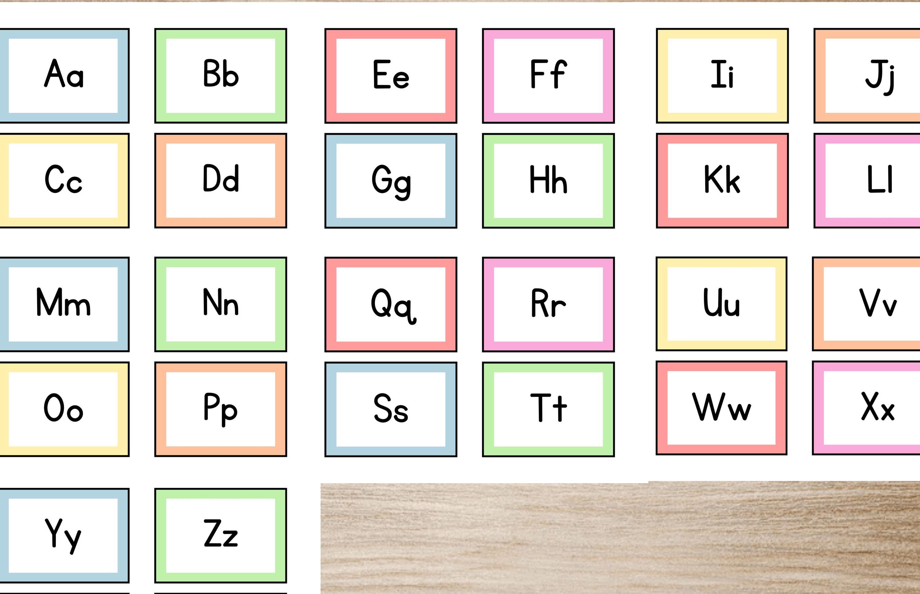 78 Alphabet Flashcards for Kids | Learning the Alphabet With Colorful ...