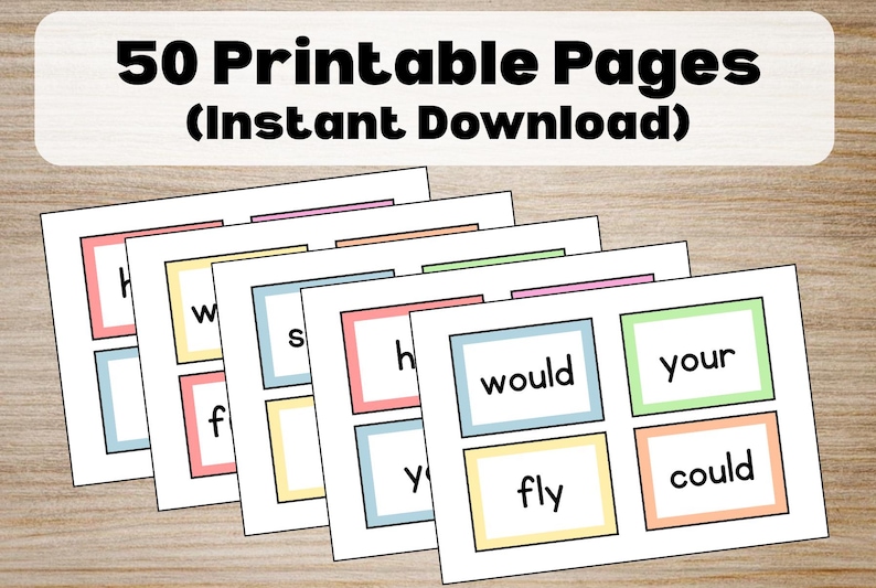 200 First Grade Sight Word Flashcards | 1st Grade Spelling Words ...