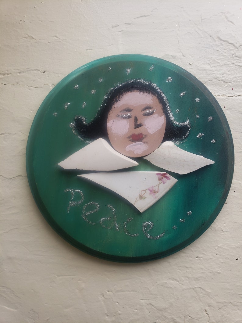 Joyful Angel Mosaic Plaque Joy Plaque Angel Plaque