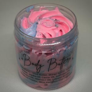 Cotton Candy Body Butter: Vegan Moisturizing Skin Treat