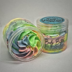 Fruity Loops Scented Body Butter: Vegan, Moisturizing, 4 oz