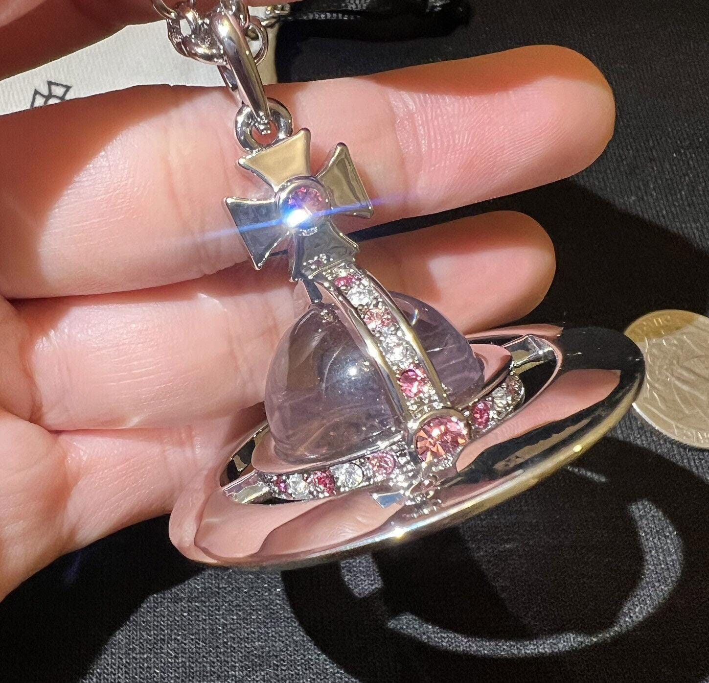 Vivienne westwood pink orb necklace - Etsy 日本
