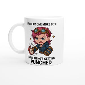Vi League Of Legends Kaffeebecher niedlich, VI LoL, League, niedliches Geschenk, Geschenk für Gamer, Weihnachtsgeschenk, obskure Becher