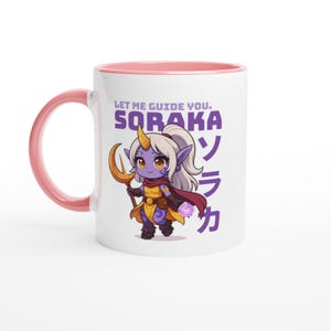Soraka League Of Legends Coffee Mug Cute, LoL merch, fanmade