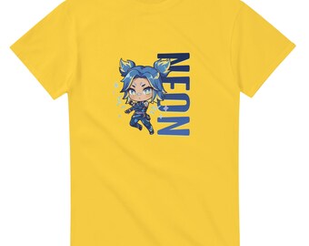 Neon Valorant Graphic T-shirt, Unisex Gaming Apparel - Etsy