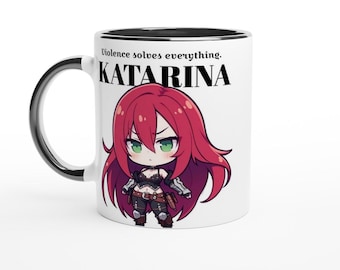 Katarina League Of Legends Coffee Mug | Gift for gamers | Cute Chibi