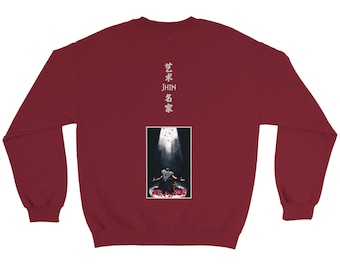 Jhin League of Legends Pullover hoodie, Unisex, Gaming Apparel, Clothing Gift Sweater
