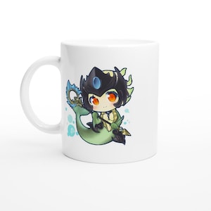 Nami League Of Legends Coffee Mug , Gift for gamers , Cute Chibi Cup, Christmas Gift, LoL mug