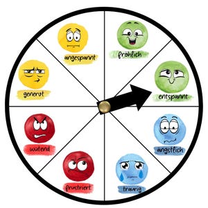 XS feelings clock | emotions clock I mood clock | feelings | children | emotions I interactive learning | Montessori | kindergarten | communication |