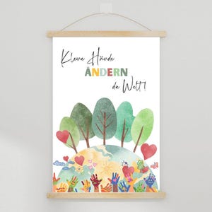Póster A4 | Afirmaciones del cartel | estímulo | Regalo para jardín de infantes | Educador I Regalo Despedida I Póster Habitación Infantil | Inscripción