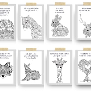 Affirmationskarten | Kraftsätze I Mandala | Geschenk| Emotionen I Gefühle I Affirmationen | Achtsamkeit | Geschenkidee | Kraftsätze