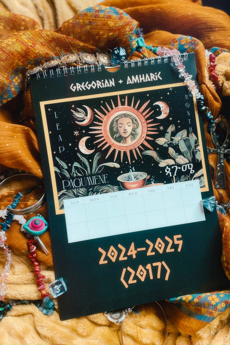 Gregorian Amharic Calendar 20242025 2017, Omni System Calendar, Ethiopian Calendar Etsy