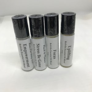 Aromatherapy Essential Oil Roll on 10 ml., makes a great gift for women, can use as roll on perfume.