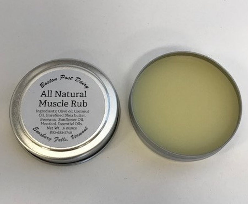 All Natural Muscle Rub, Body Butter, Menthol Rub, gifts for him, gift for coworker, gift under 10, travel size imagem 1