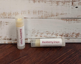 Blackberry Grape Handmade Lip Balm,  Handcrafted, Beeswax lip butter