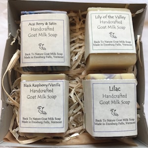 Natural Goat Milk Soap Variety Pack/Small Soaps/Gift Set/Goat Milk Soap sampler/Natural skin care, Assorted scents.