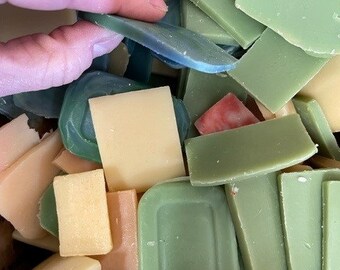 Goat Milk Soap scraps, pieces and odds and ends. Same high quality goat milk soap. 3 lb. box