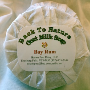 Bay Rum Shaving Soap made with goat&#39;s milk, great gift for men or women or for yourself.