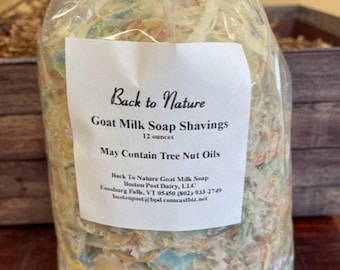 Goat milk soap shavings, bits & pieces 12 ounces