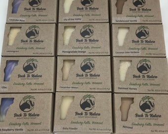 Goat Milk Soap, bulk order savings, 12 bars, fast shipping, you choose the scent/Made in Vermont
