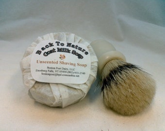 Unscented Goat Milk Shaving Soap, brush not included. Great gift for father or son