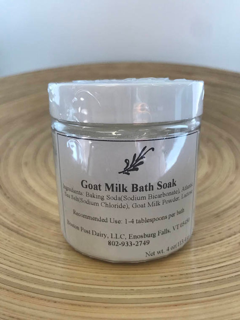 Luxurious Unscented Goat Milk Bath Soak 4 oz. Relaxing scent free bath spa. Great gift for Mother's Day, Gift for her, Bridesmaid gift image 2