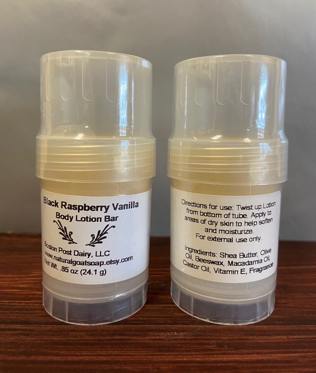 Black Raspberry Vanilla Lotion Bar .85 Oz., Intense Moisturizing for ...