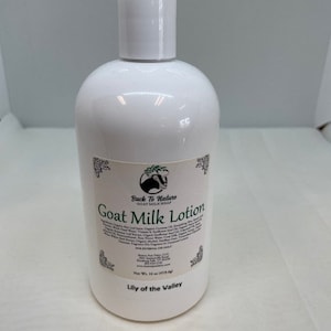 Goat milk lotion 16 oz, moisturizing creamy lotion made with goat milk