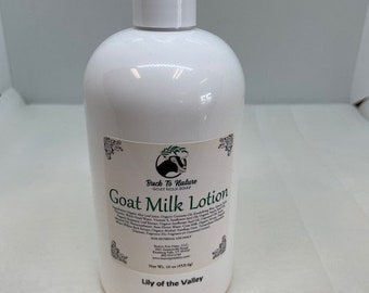 Goat milk lotion 16 oz, moisturizing creamy lotion made with goat milk