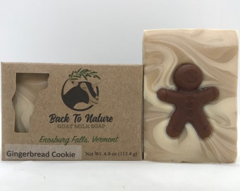 Gingerbread Cookie Goat Milk Soap. Great scent for the Holidays