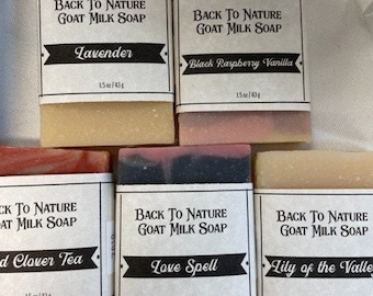 Goat Milk Soap Slices and small soaps, handmade and natural soap made in Vermont