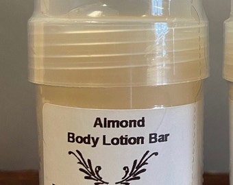 Almond Body Lotion Bar .85 oz., intense moisturizing for elbows and feet