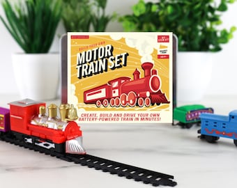 DIY Toy Train Kit: STEM Learning, Battery Powered, Ages 6+