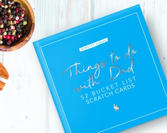Things To Do With Dad Scratch Cards 52 Bucket List Scratch Cards for Father's Day, Birthday or Christmas Family Fun Unique Interactive Cards