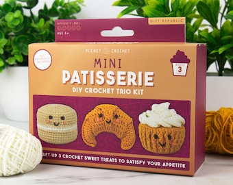 Mini Patisserie DIY Crochet Trio Kit