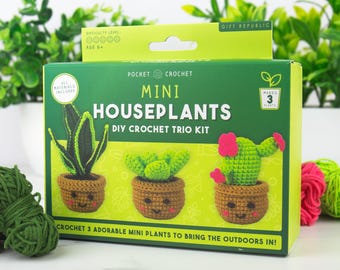 Mini Houseplant Trio Crochet Kit