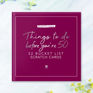 50th Birthday Bucket List Scratch Cards: 52 Fun Activities