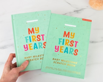 Baby Milestone Scratch Book: 100 First Year Memories Journal