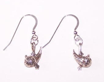 Sterling Silver COMET Earrings - French Earwires - Nature, Cellestial, Star