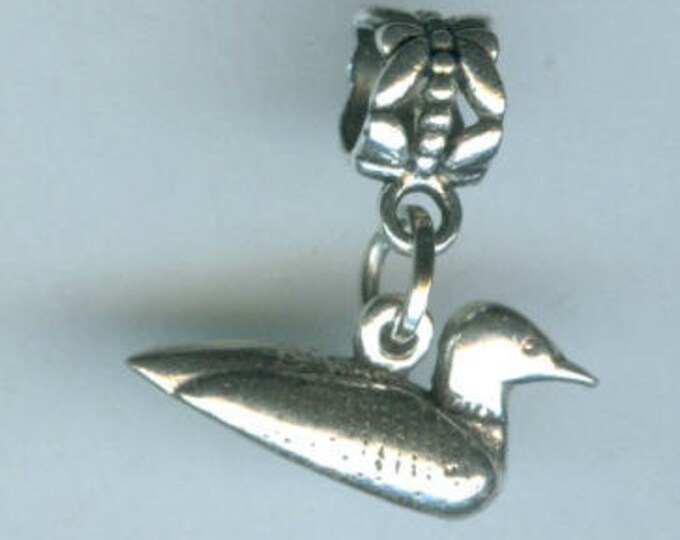 Sterling LOON Bead Charm for Trollbead European and Name Etsy