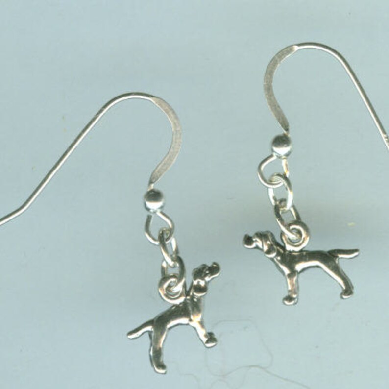 Sterling Silver POINTER DOG Earrings 3D Hunting Pet - Etsy