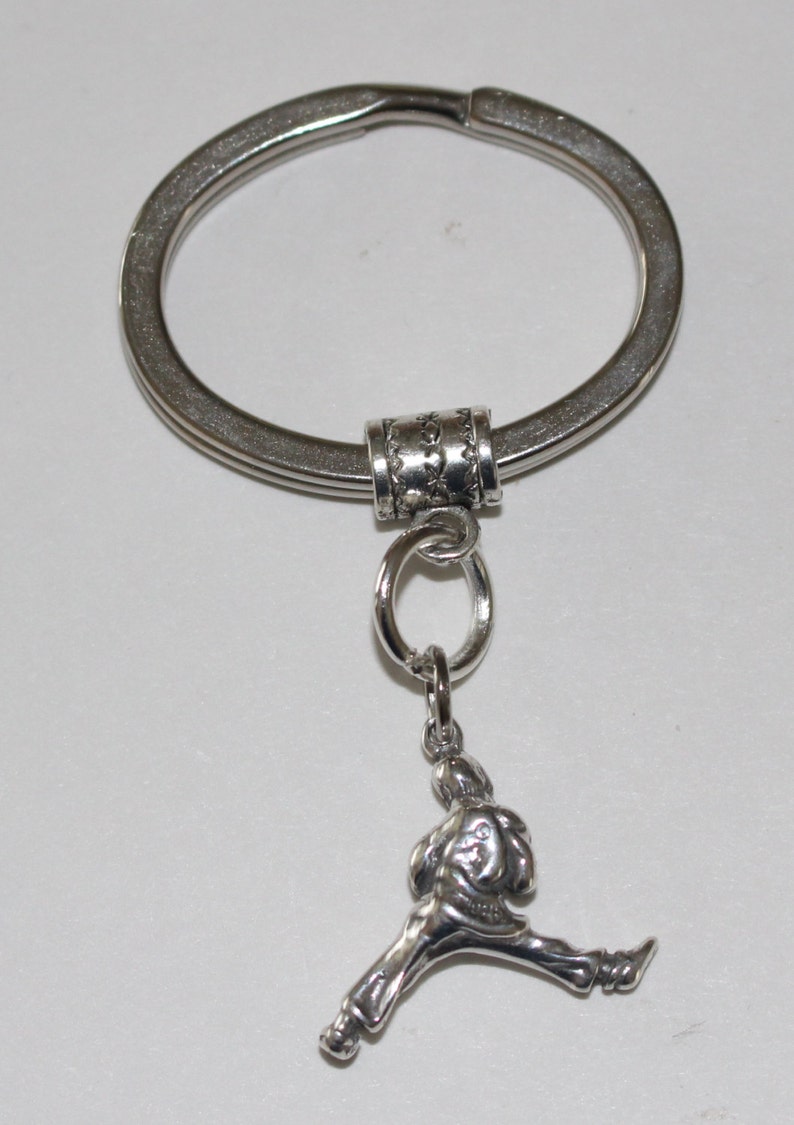 Sterling 3D MARTIAL ARTS Key Ring Key Chain Sports Etsy
