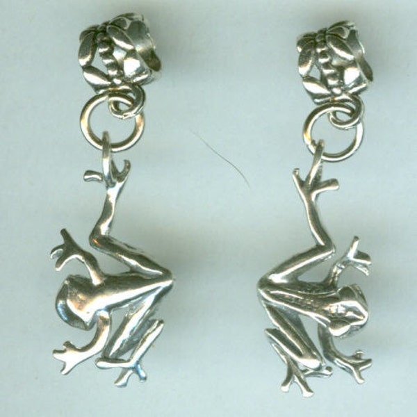 Authentic S925 Silver Climbing Frog Charm – Fits Pandora Bracelets