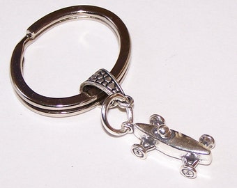 Sterling SOAP BOX DERBY Key Ring, Key Chain - 3-Dimensional - Scouts