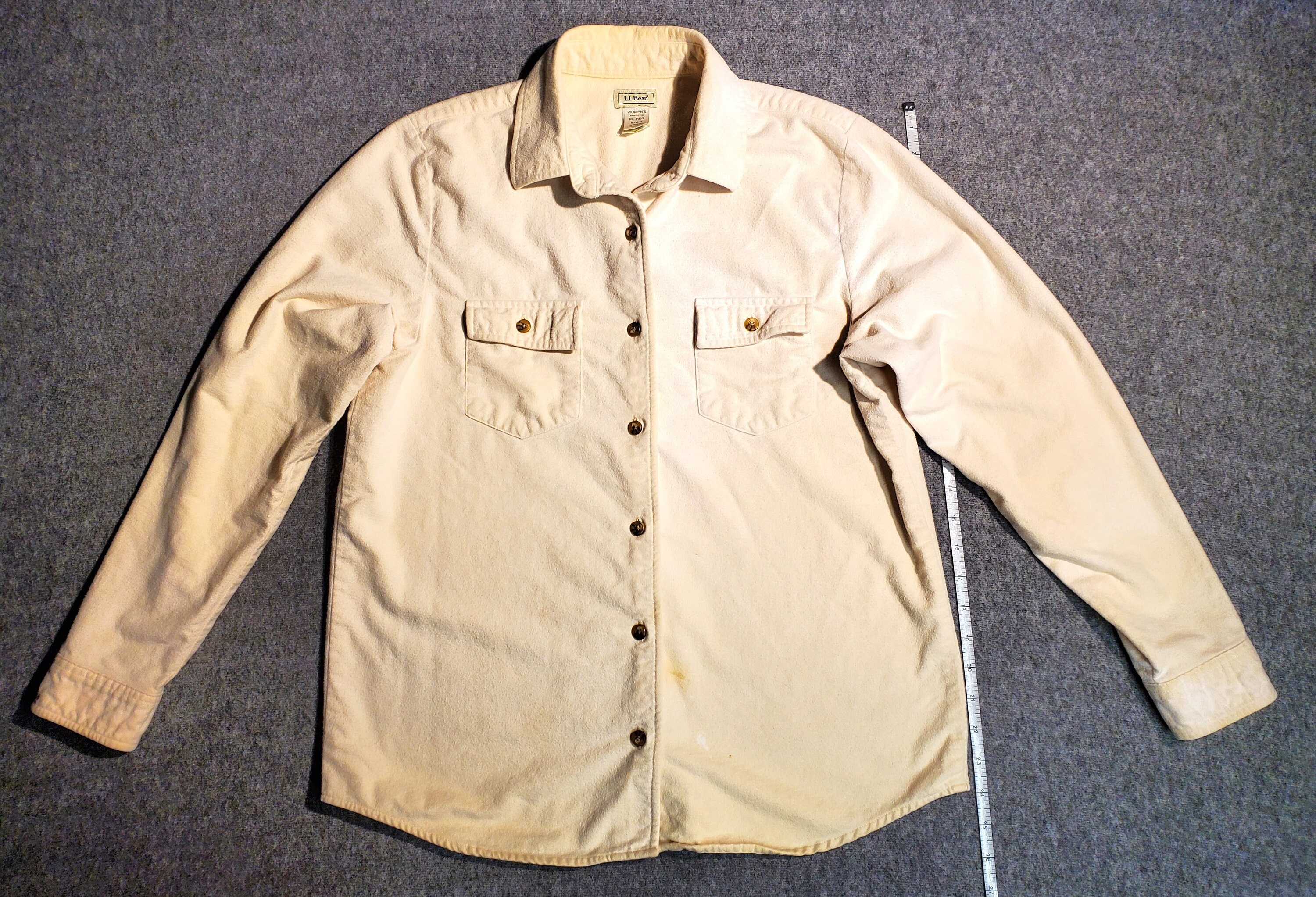 ll bean womens dress shirts L.L.Bean Women's Tropicwear Long Sleeve Shirt XL / Lapis Quartz