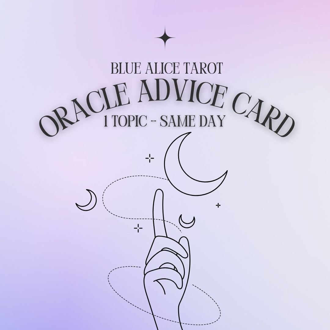 Oracle Advice Reading 1 Topic, Same Day Guidance - Etsy