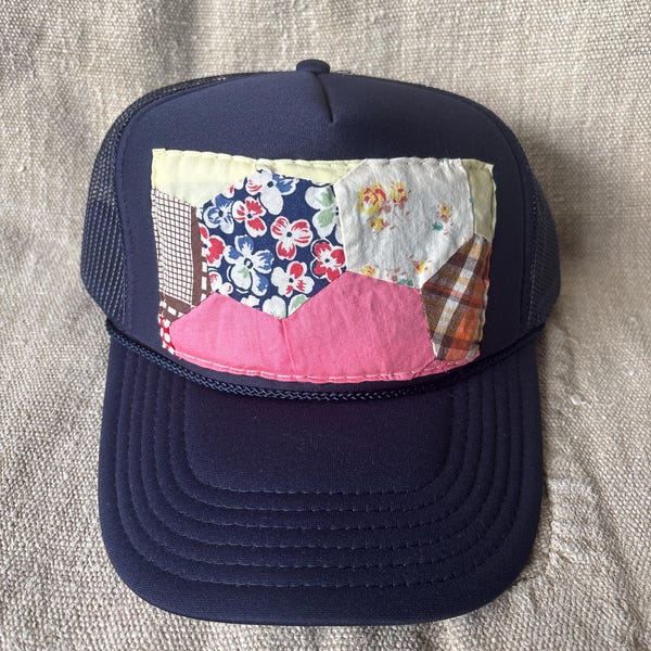 Vintage Quilt Patch Trucker-Mütze