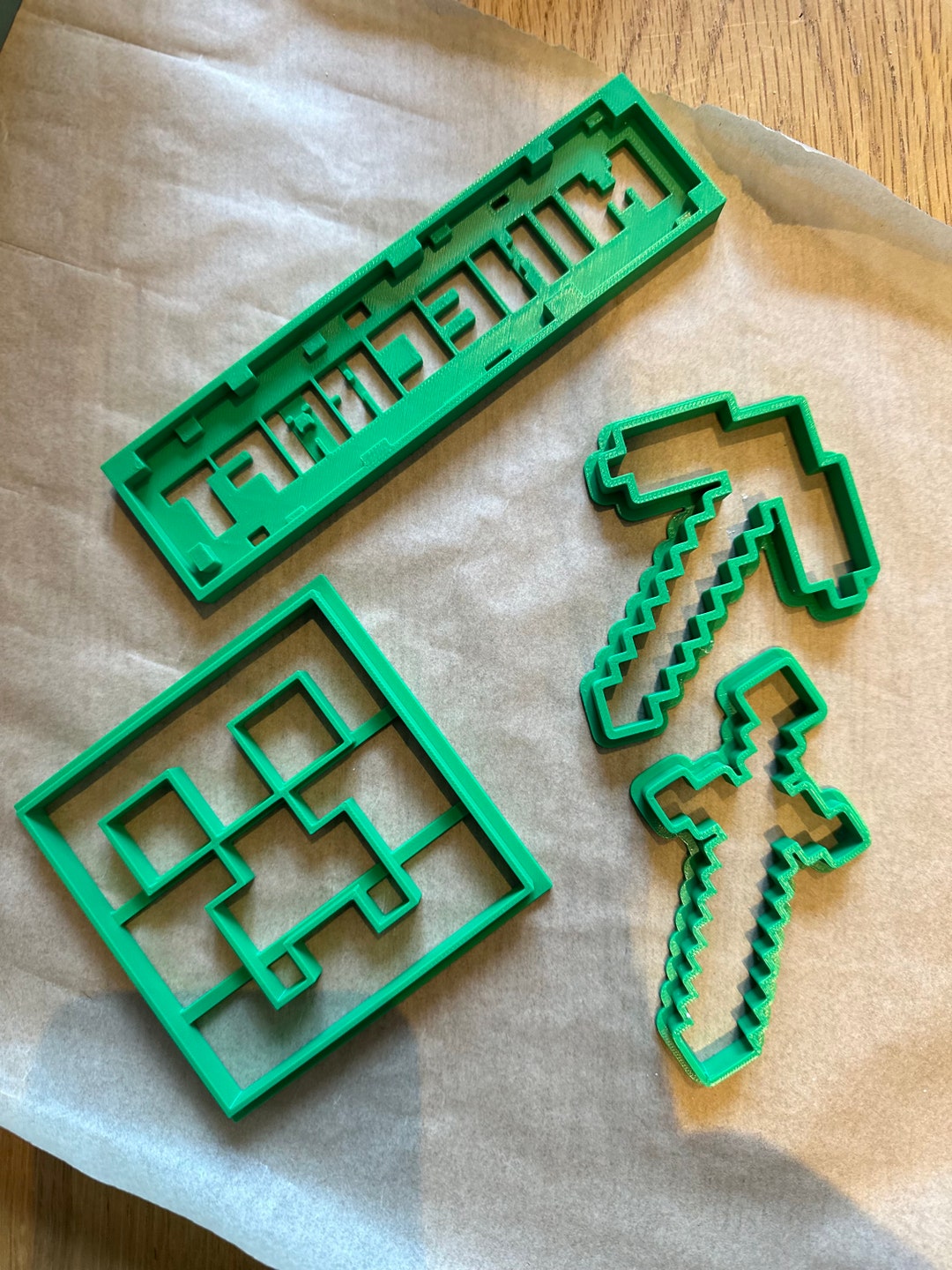 Minecraft Style Cookie Cutters - Etsy