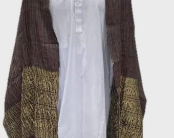 Wedding Nikah Velvet scarf dupatta patka shawl mehndi Men women Groom Bride Banarsi