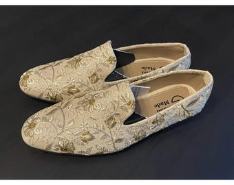 Mens gents Black Loafers - gold black  Formal Party wedding Shoes groom